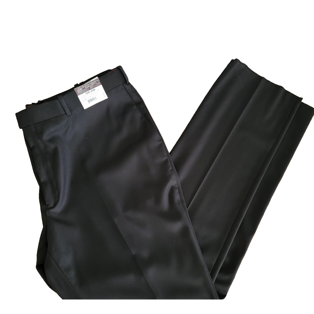 Caravelli Black Dress Pants 46W x 34L Business Career Professional Work NEW NWT